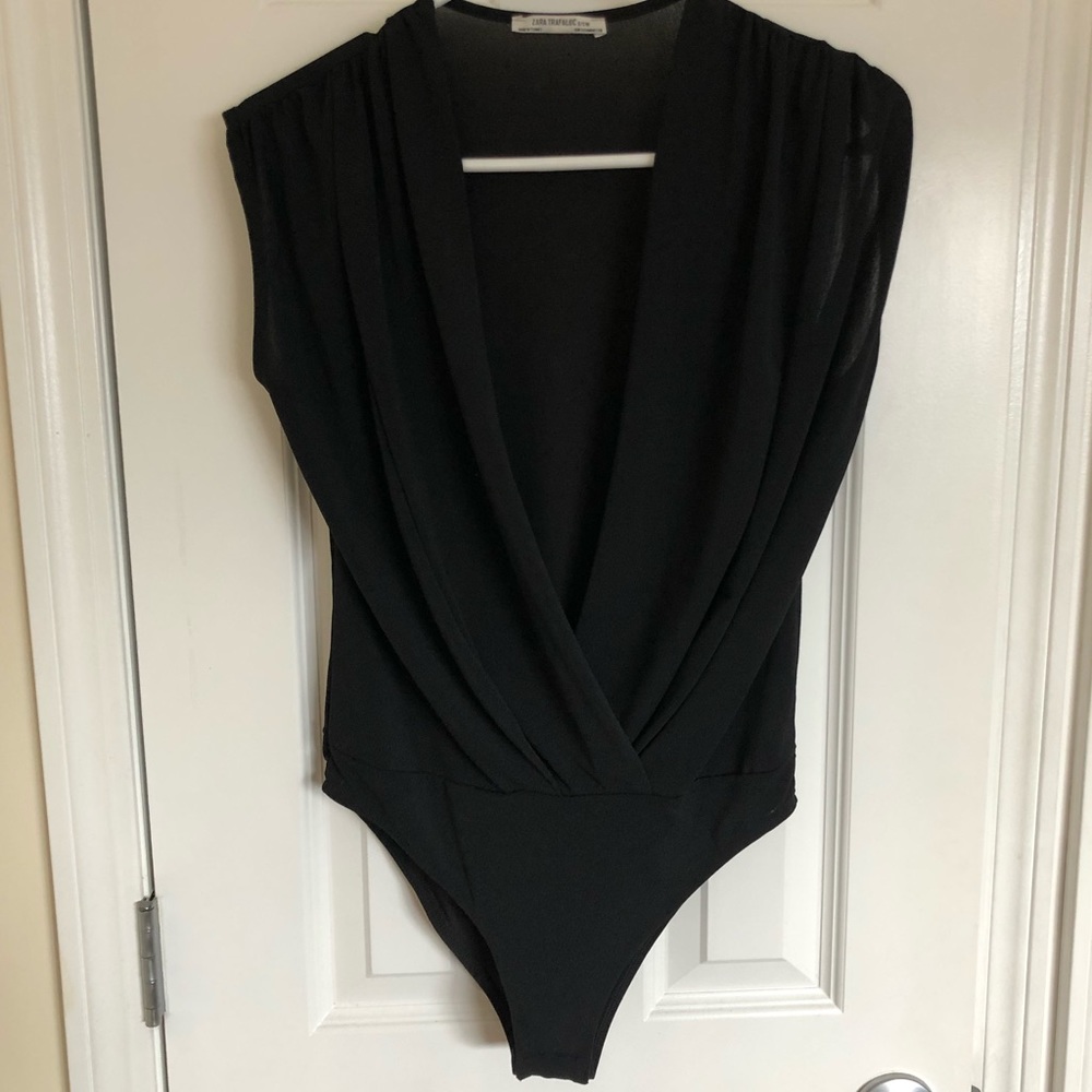 Zara wrap front bodysuit
